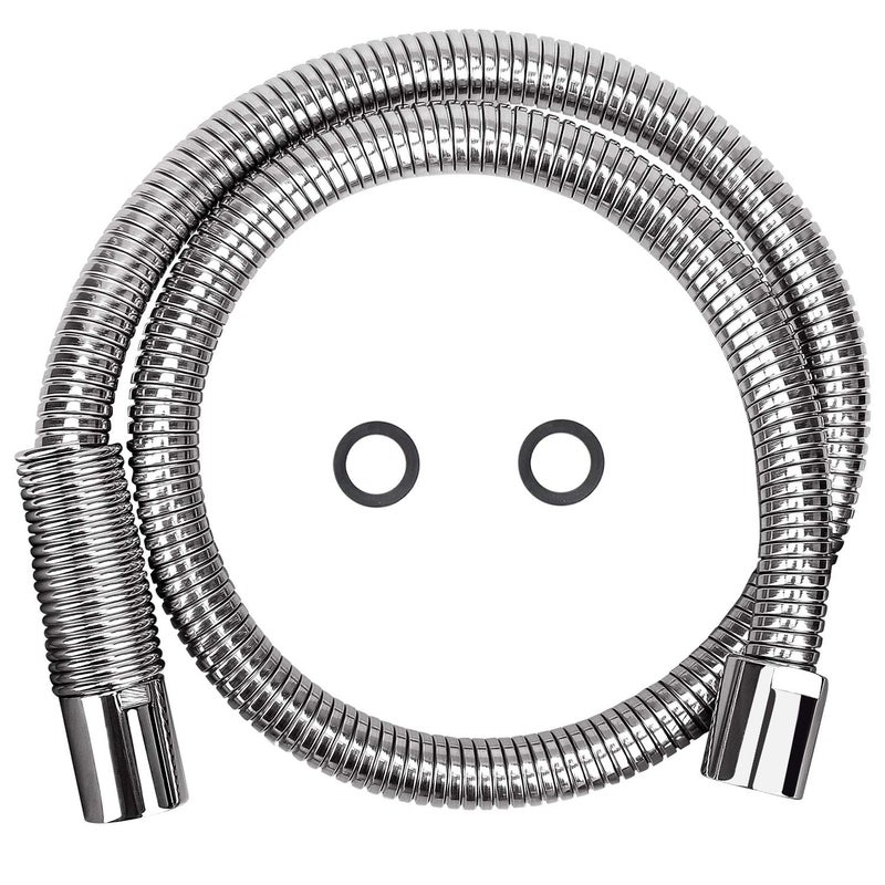COOLWEST Flexible Metal Stainless Steel Hose 44 Inch for All Commercial Pre-Rinse Kitchen Sink Faucets Flexible Hose Replacement (111CM 44") - Image 1